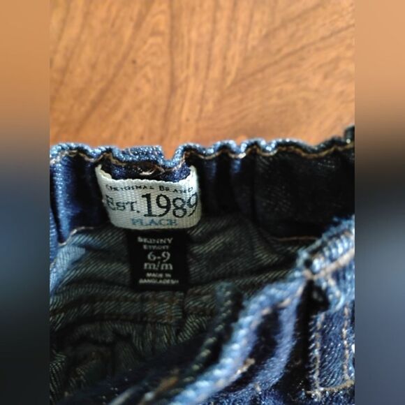 1989 Place Kids Denim Jeans - Size: 6-9 m/m (1150) - Picture 2 of 4